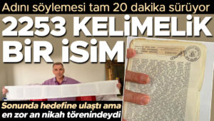 adini soylemesi tam 20 dakika suruyor 2253 kelimelik bir isim sonunda hedefine ulasti ama en zor an nikah torenindeydi vaQ5PLMR.jpg